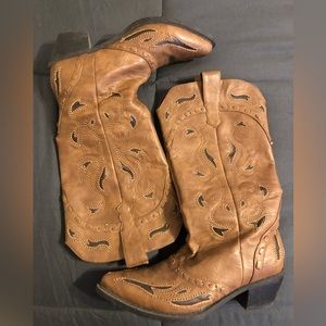 Women’s Roper Cowboy Boots 8.5